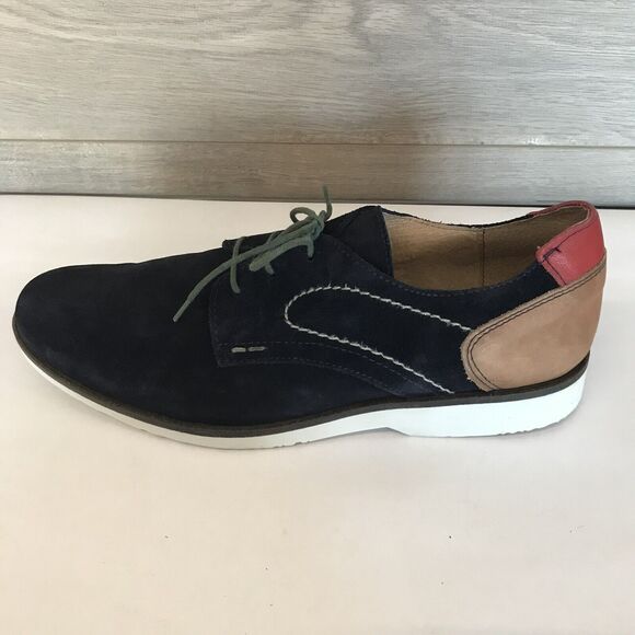 Sotoalto Navy Colorblock Suede Leather Oxford  Lace Up Shoes Men's EU 43 US 10 - Picture 6 of 14